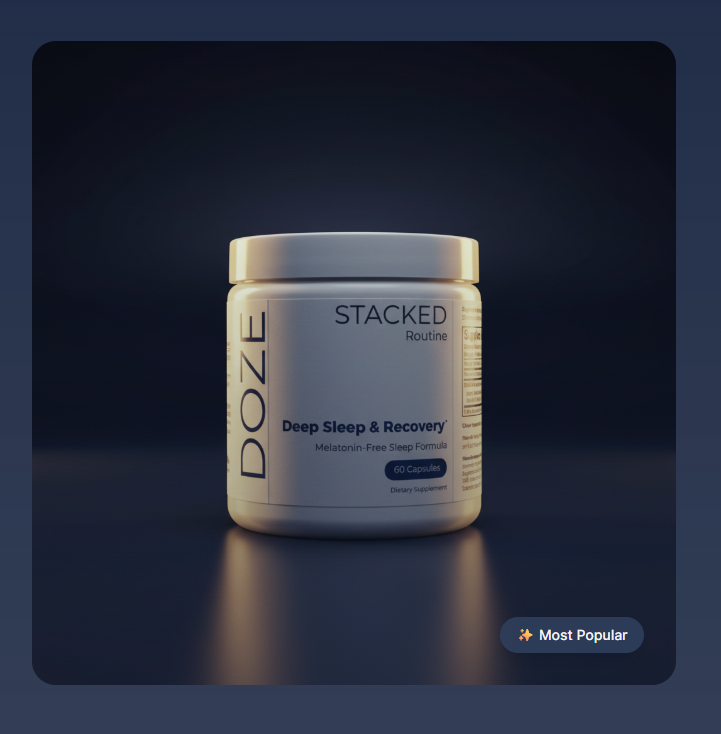 DOZE supplement bottle